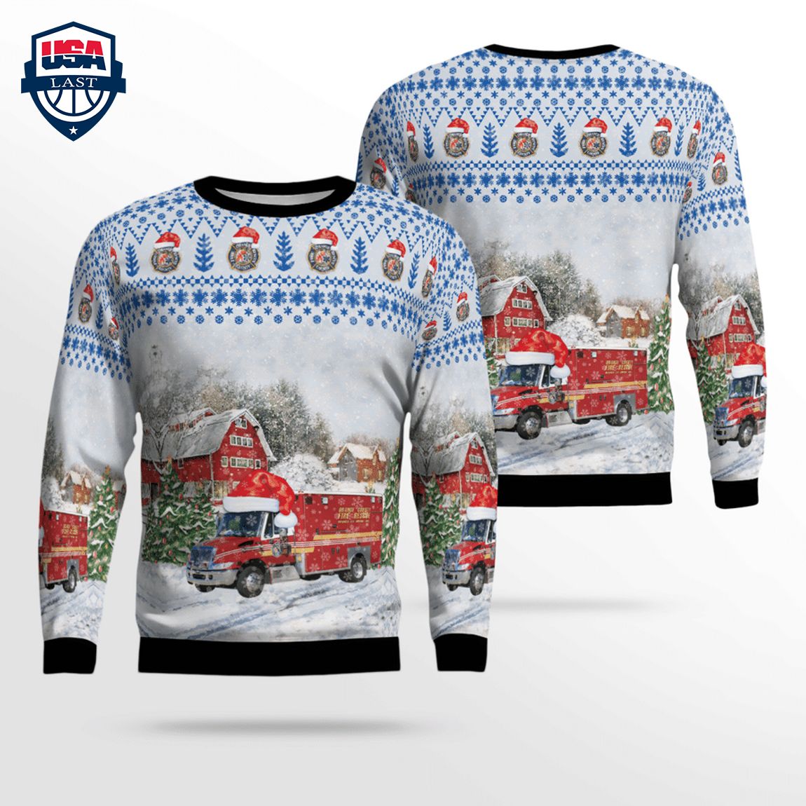Florida Orange County Fire Rescue Paramedic 3D Christmas Sweater – Saleoff