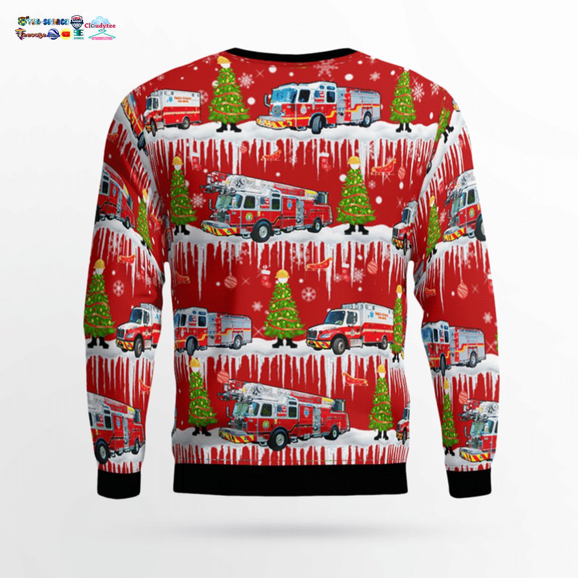 Florida Pasco County Fire Rescue Ver 2 3D Christmas Sweater - Saleoff