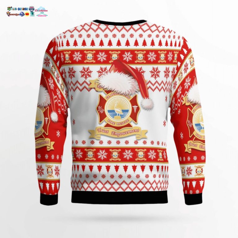 Florida St. Petersburg Fire Rescue 3D Christmas Sweater - Nice elegant click