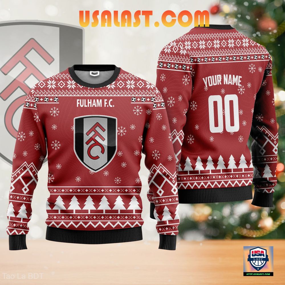 Fulham F.C. Personalized Christmas Sweater – Usalast