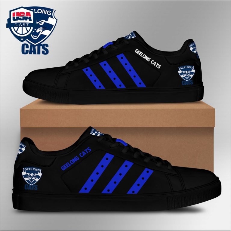 Geelong Cats Blue Stripes Style 2 Stan Smith Low Top Shoes - Nice shot bro