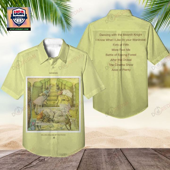 Genesis Rock Band Selling England by the Pound Album Hawaiian Shirt – Usalast