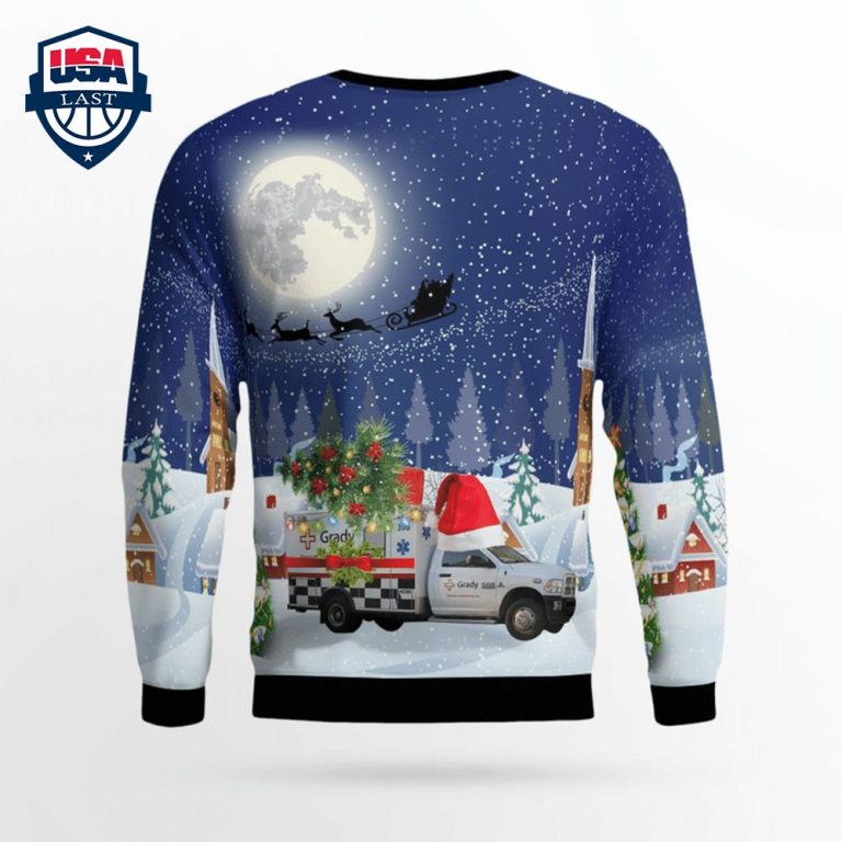 Georgia Grady EMS 3D Christmas Sweater - Your face is glowing like a red rose