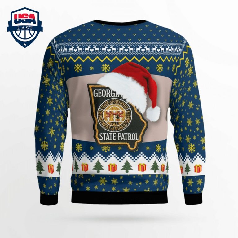 Georgia State Patrol 3D Christmas Sweater - You look so healthy and fit