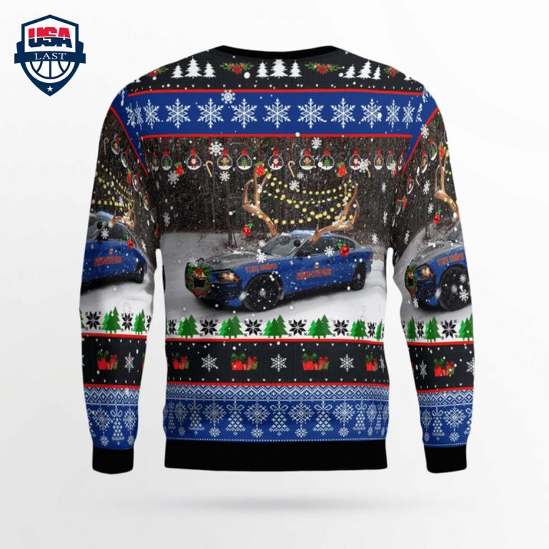 Georgia State Patrol Dodge Charger Pursuit 3D Christmas Sweater - Cool DP