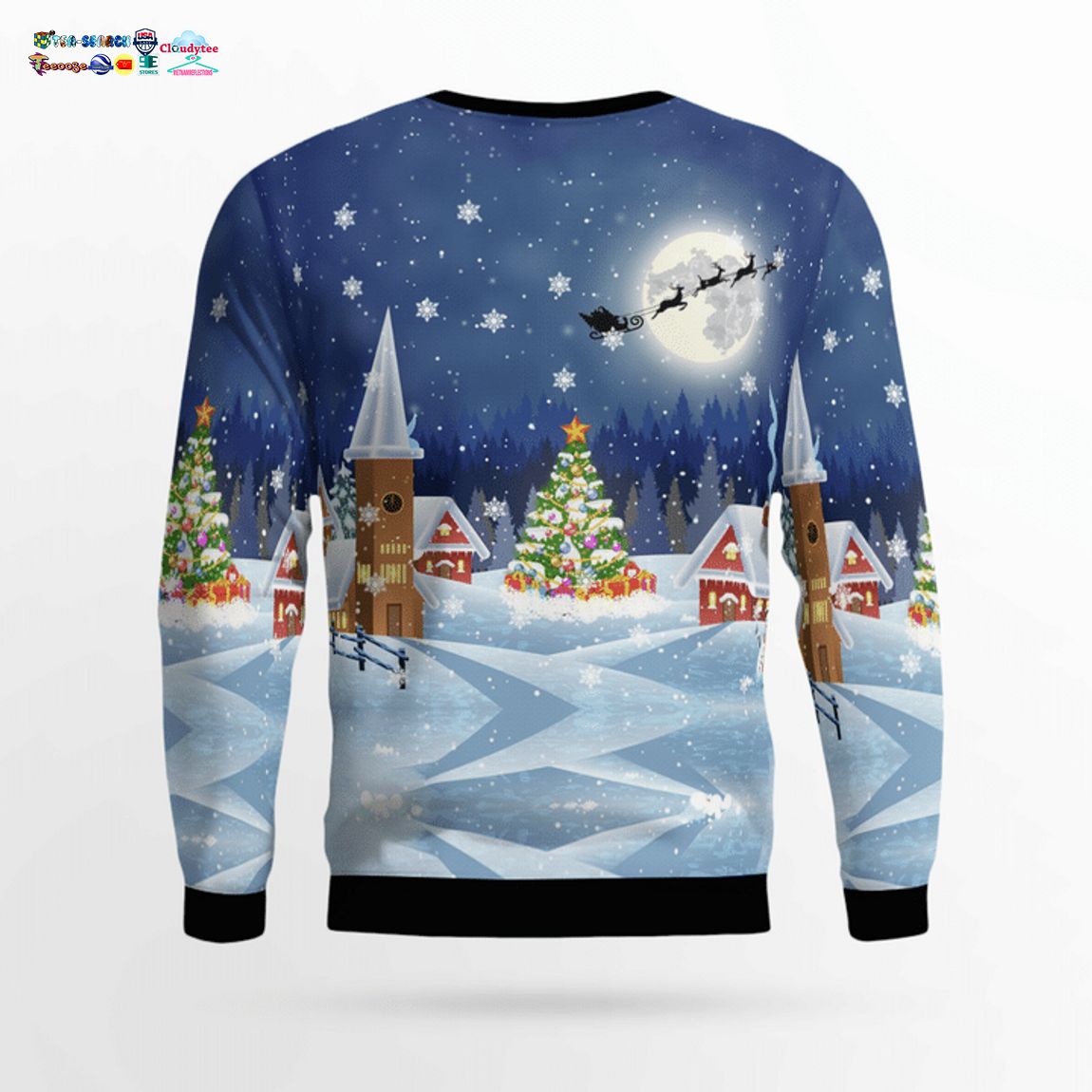 Gnome Hughes County EMS Ver 2 3D Christmas Sweater - Saleoff
