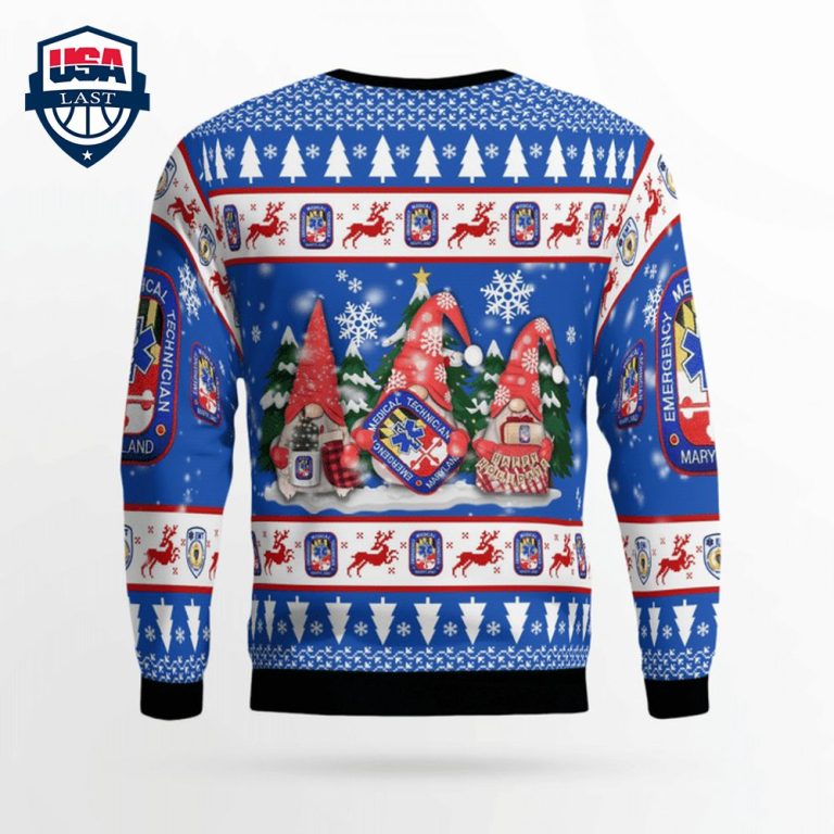 Gnome Maryland EMT 3D Christmas Sweater - Nice shot bro