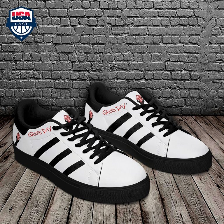 Green Day Black Stripes Stan Smith Low Top Shoes - You look so healthy and fit