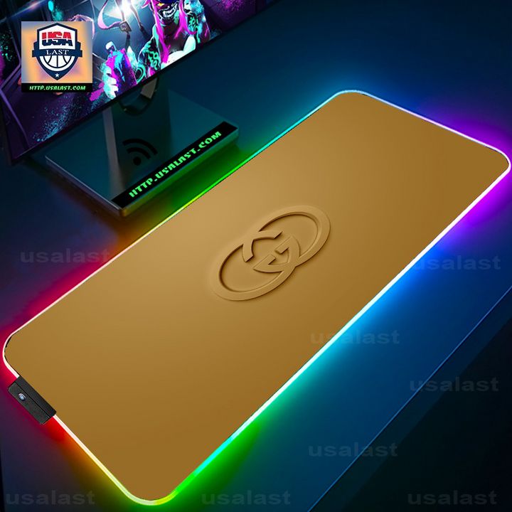 Gucci Golden Brown Led Mouse Pad – Usalast