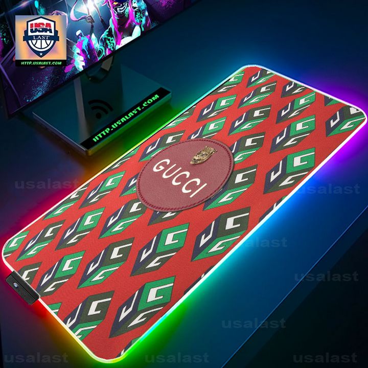 Gucci Tiger Logo Led Mouse Pad - Stand easy bro