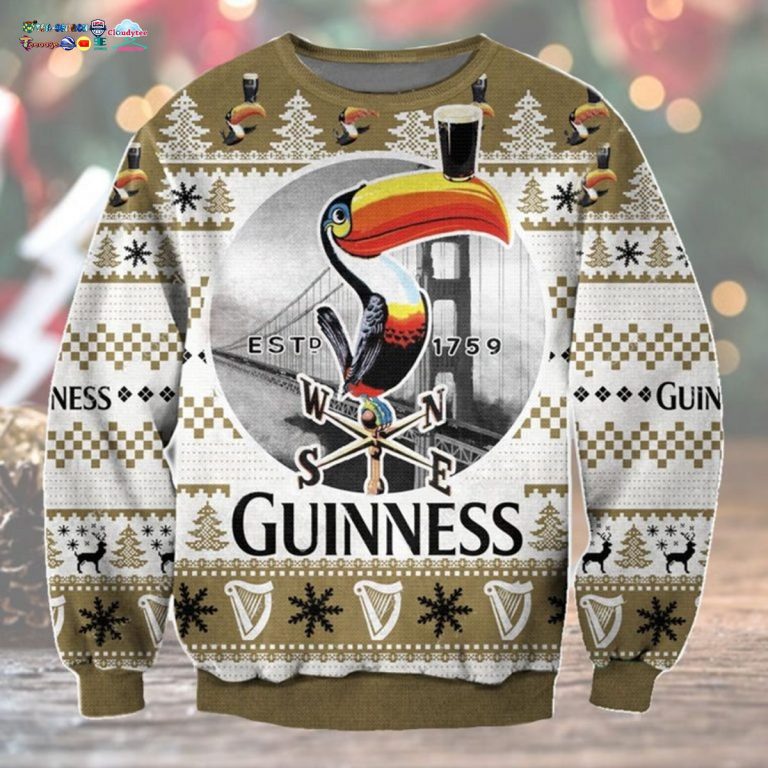 Guinness Ver 1 Ugly Christmas Sweater - Nice photo dude