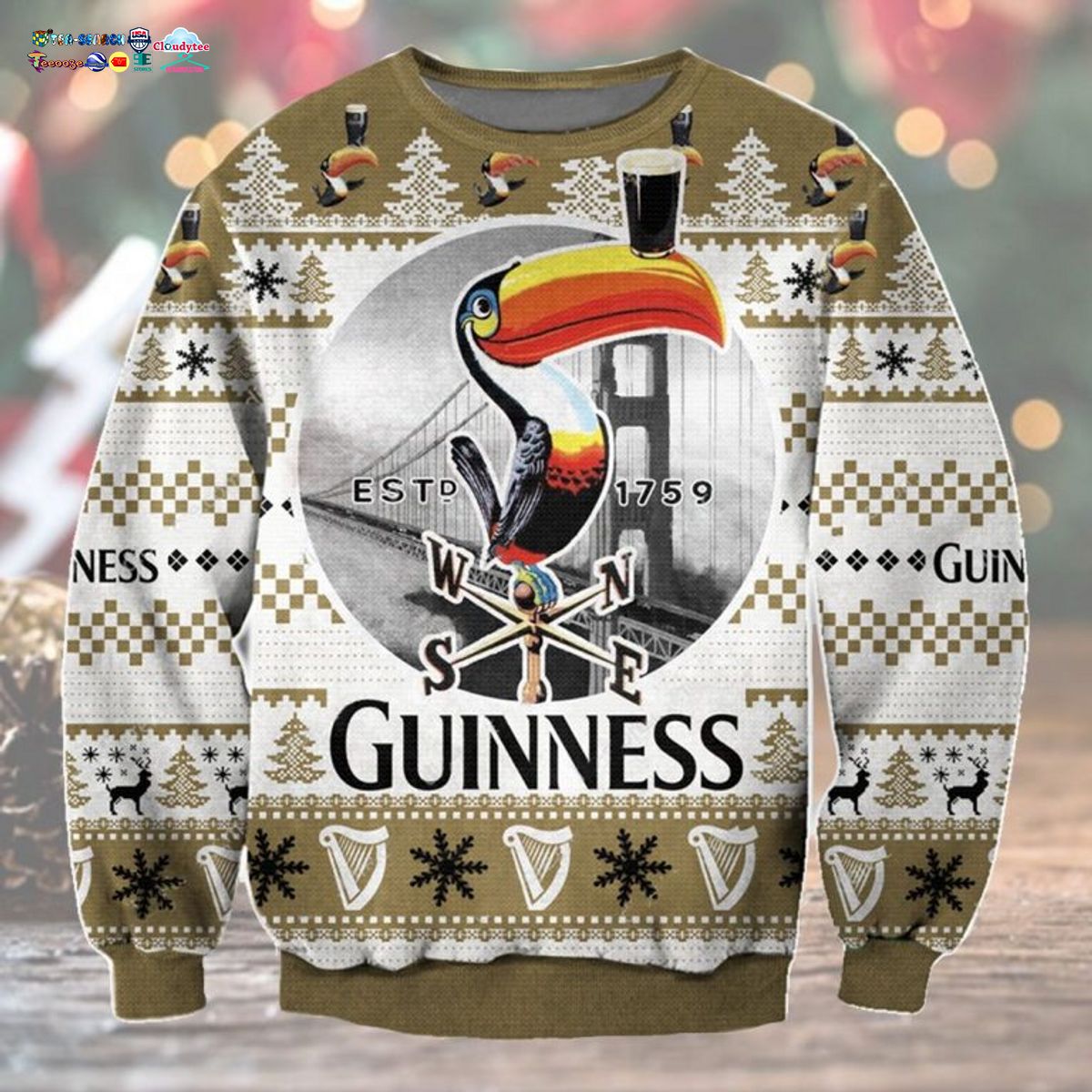 Guinness Ver 1 Ugly Christmas Sweater