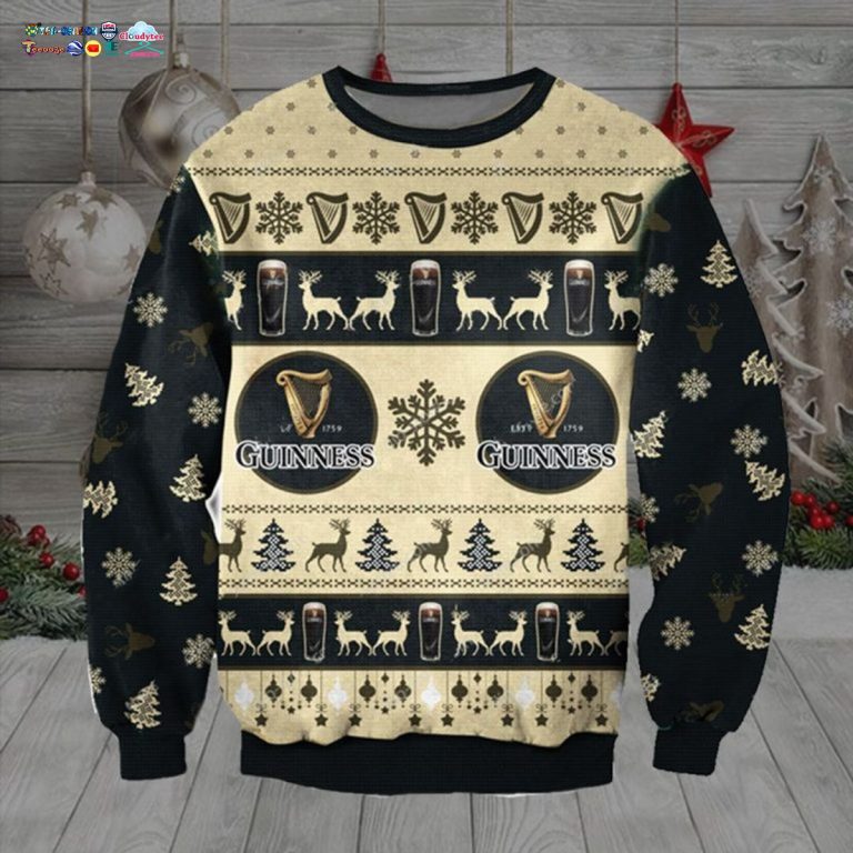 Guinness Ver 2 Ugly Christmas Sweater - Nice bread, I like it