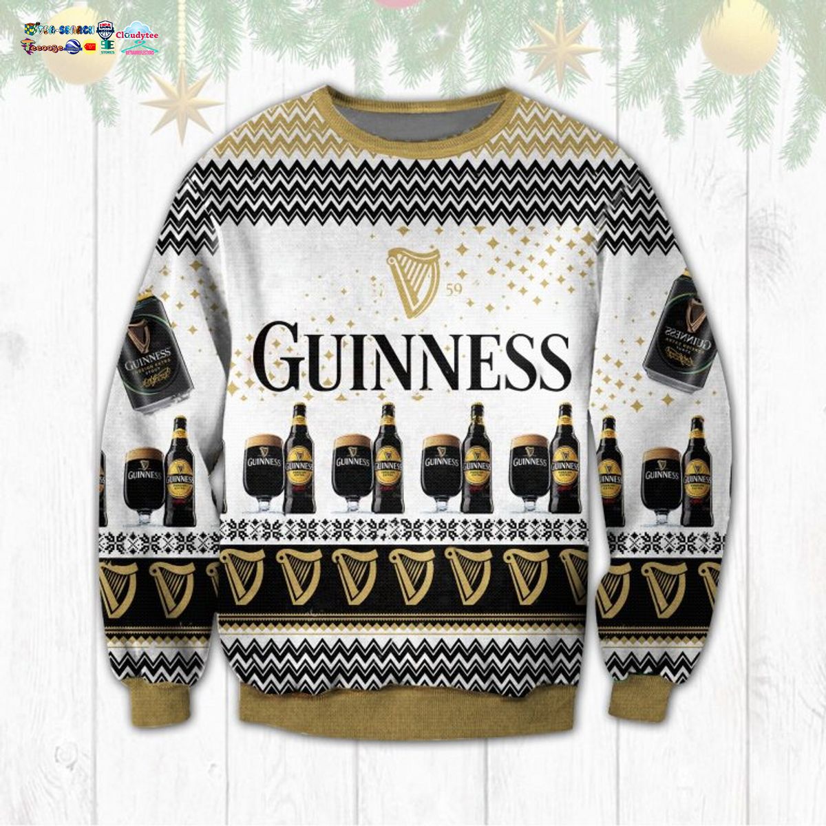 Guinness Ver 3 Ugly Christmas Sweater