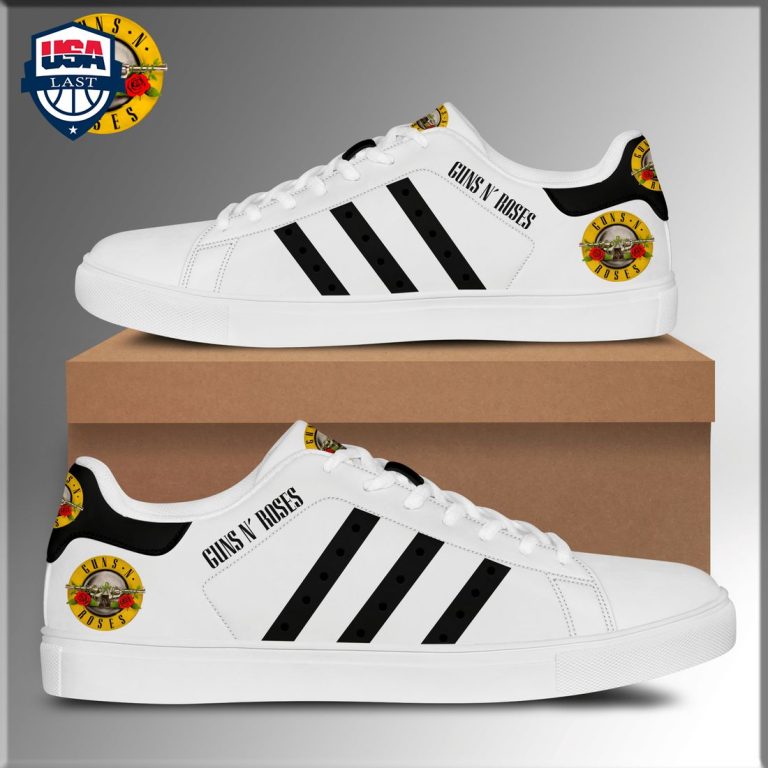 Guns N' Roses Black Stripes Style 1 Stan Smith Low Top Shoes - Loving click