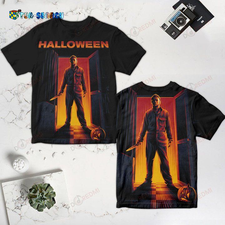 Halloween Mychael Myers At The Door 3D Shirt Style 2 – Usalast