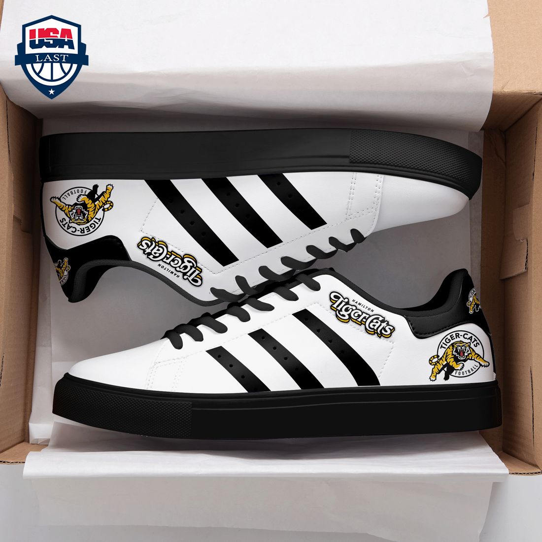Hamilton Tiger-Cats Black Stripes Stan Smith Low Top Shoes – Saleoff