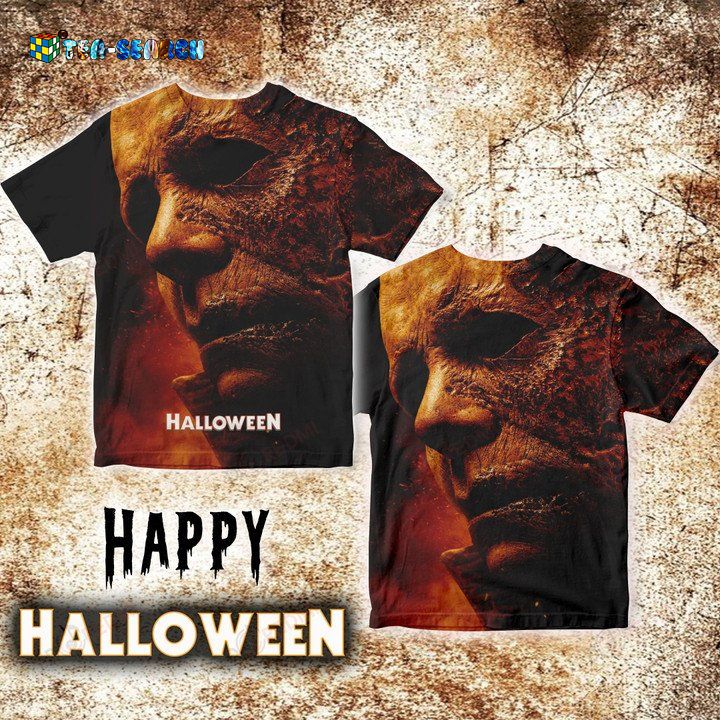 Happy Halloween Michael Myers Mask 3D Shirt Style 1 – Usalast