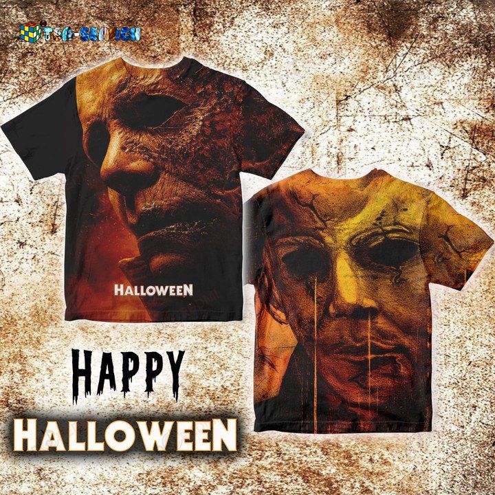 Happy Halloween Michael Myers Mask 3D Shirt Style 2 – Usalast