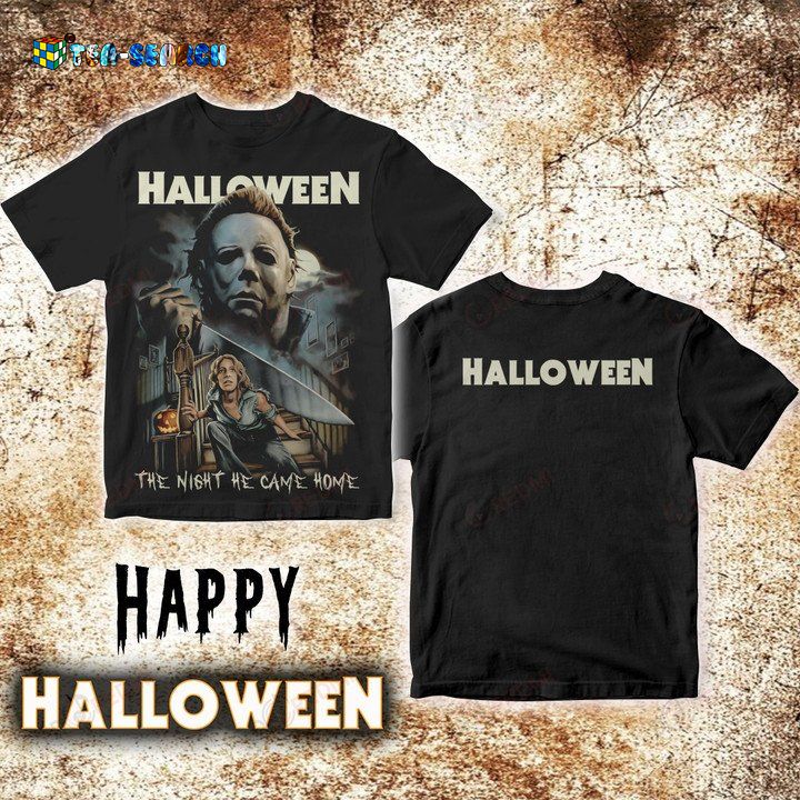 Happy Halloween Michael Myers The Night He Came Home Shirt Style 3 – Usalast