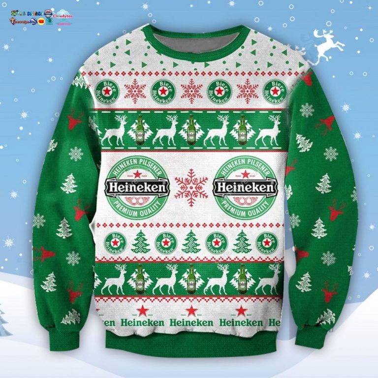 Heineken Ugly Christmas Sweater - You look lazy