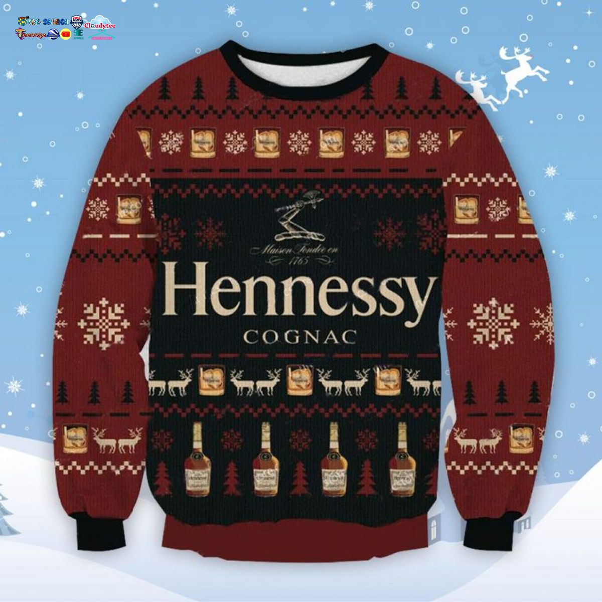 Hennessy Ugly Christmas Sweater