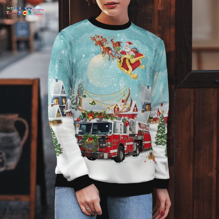 Hollywood Volunteer Fire Department Ver 2 3D Christmas Sweater - Cool look bro
