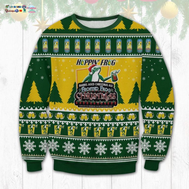 Hoppin' Frog Ugly Christmas Sweater - It is too funny