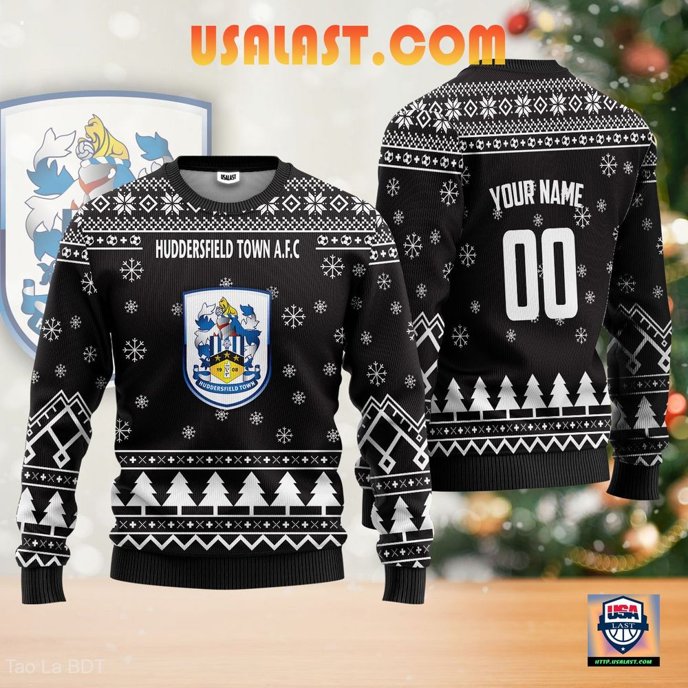 Huddersfield Town A.F.C Ugly Christmas Sweater Black Version – Usalast