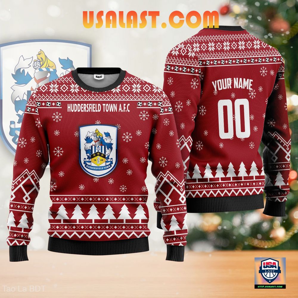 Huddersfield Town A.F.C Ugly Christmas Sweater Burgundy Version – Usalast