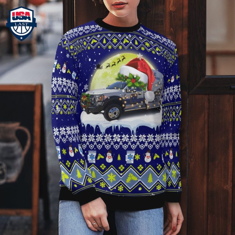 Hughes County EMS Ver 1 3D Christmas Sweater - Sizzling