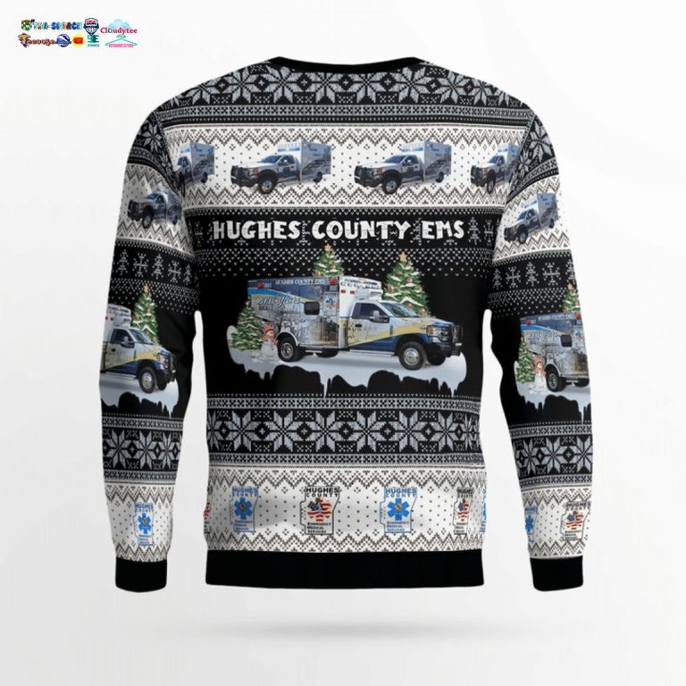 Hughes County EMS Ver 10 3D Christmas Sweater - Pic of the century