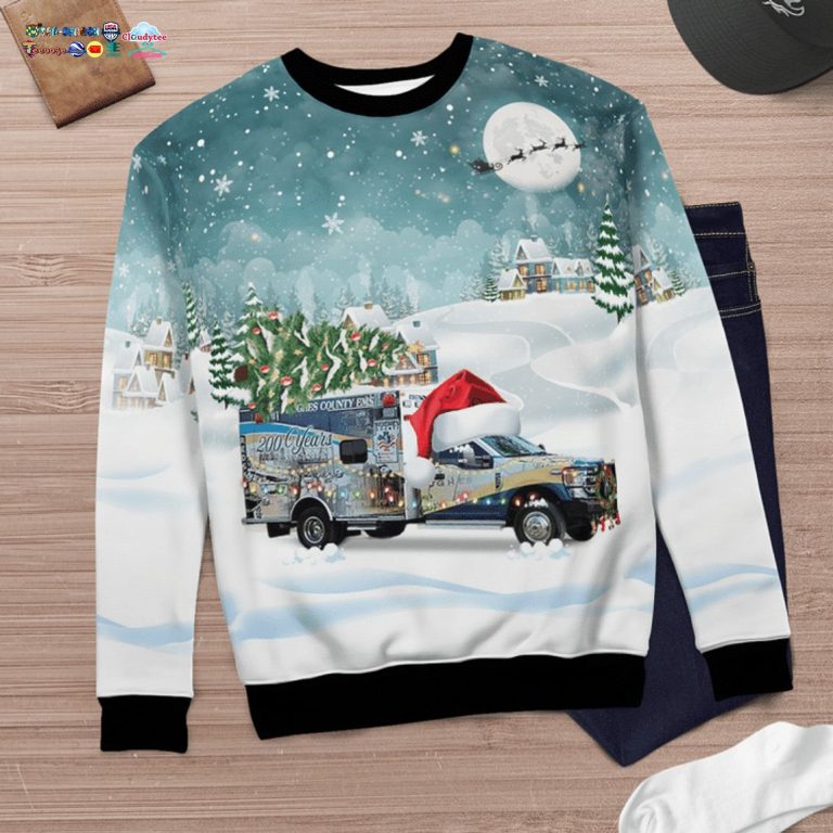 Hughes County EMS Ver 4 3D Christmas Sweater - Great, I liked it