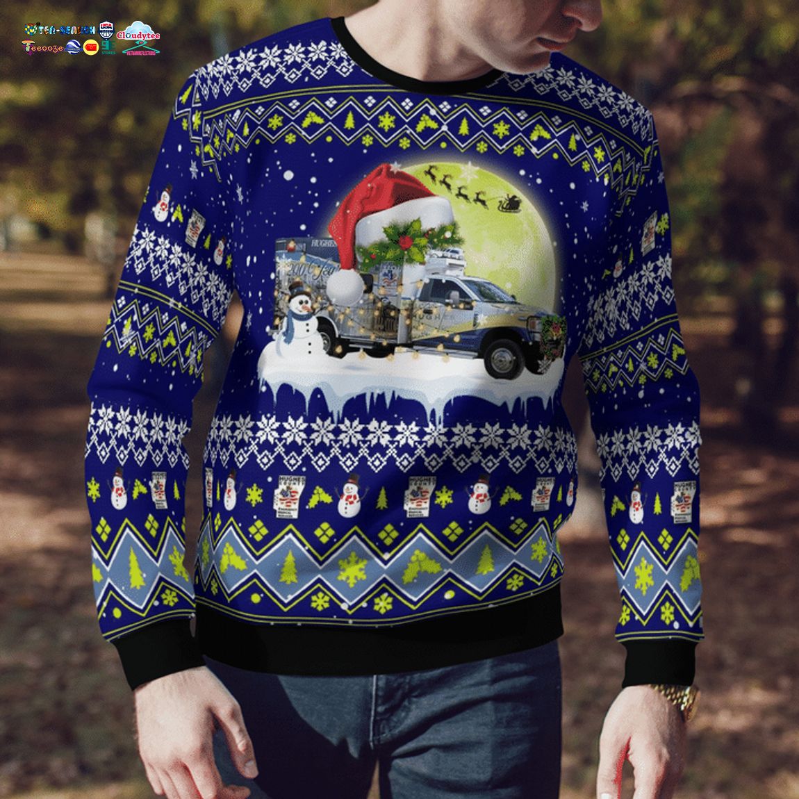 Hughes County EMS Ver 6 3D Christmas Sweater - Saleoff