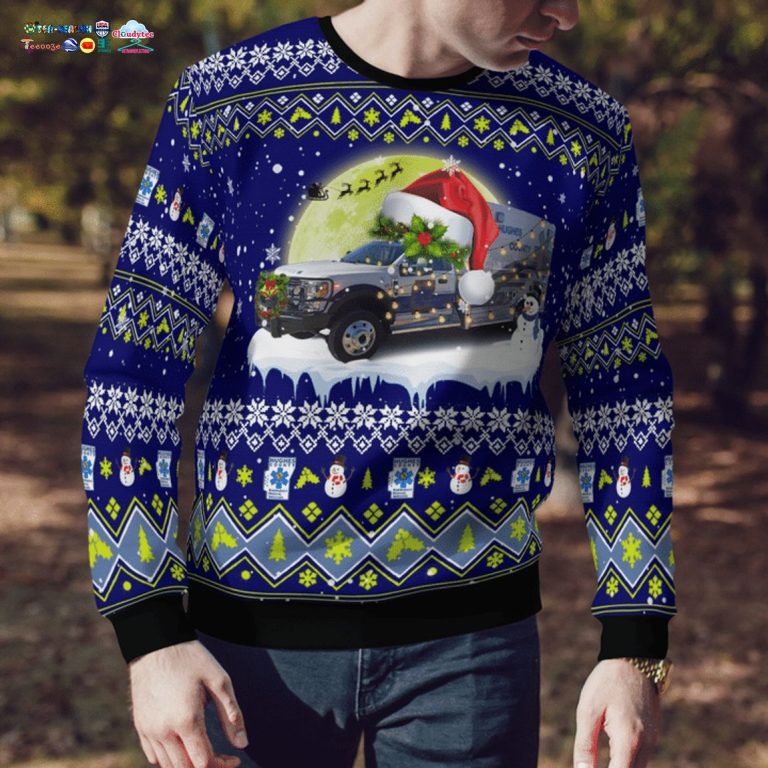 Hughes County EMS Ver 7 3D Christmas Sweater - Have you joined a gymnasium?