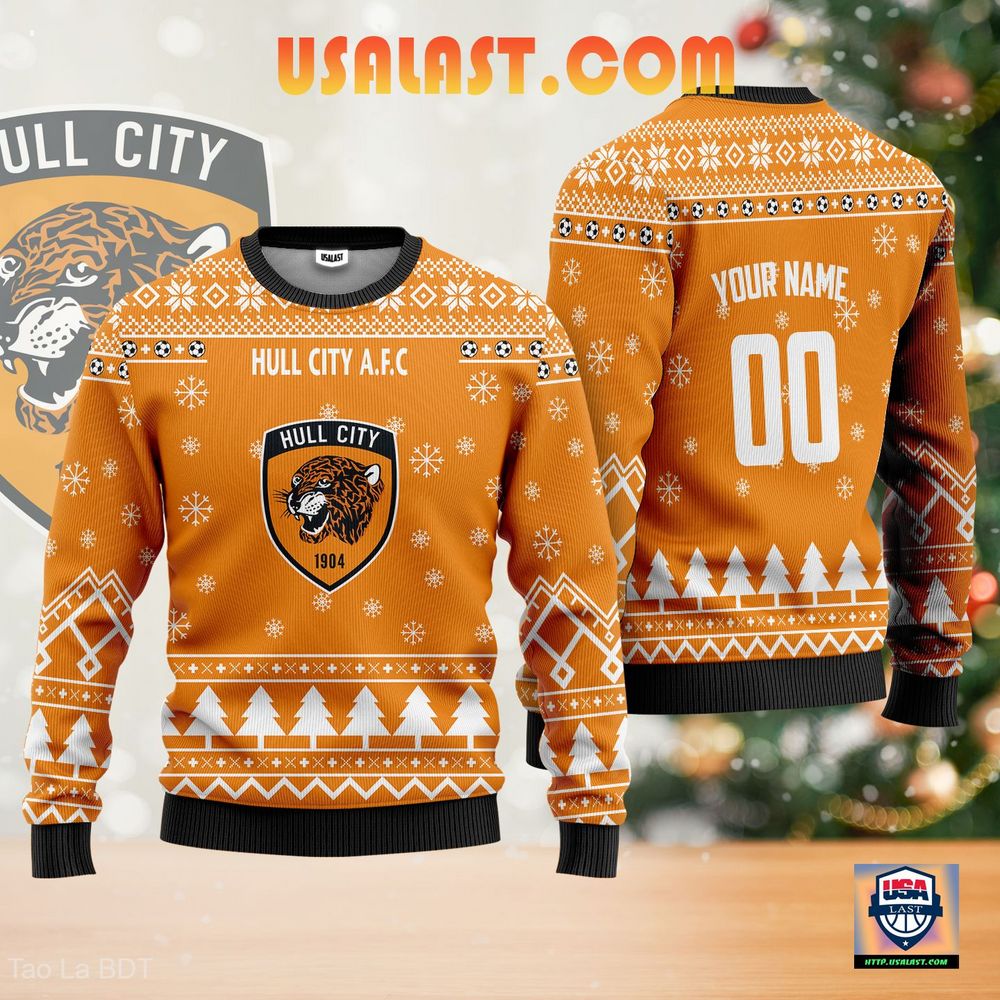 Hull City A.F.C Ugly Christmas Sweater Amber Version – Usalast