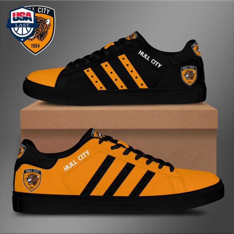 Hull City FC Orange Black Stan Smith Low Top Shoes - She has grown up know