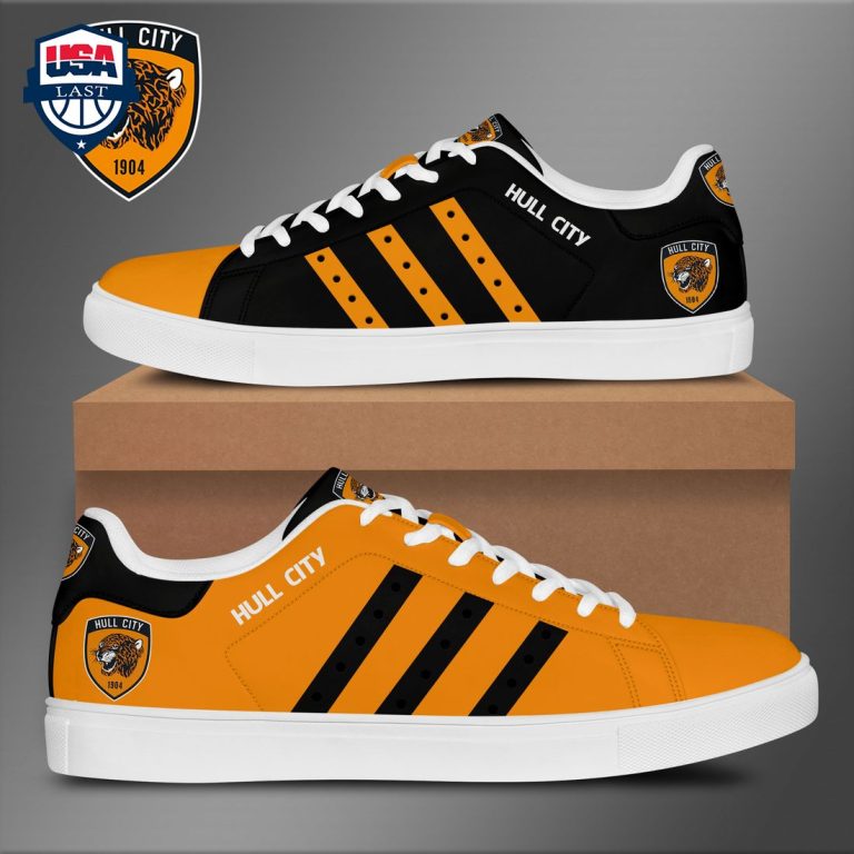 Hull City FC Orange Black Stan Smith Low Top Shoes - Lovely smile