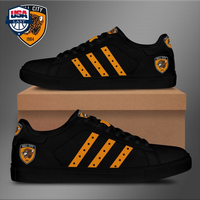 Hull City FC Orange Stripes Style 1 Stan Smith Low Top Shoes - Cutting dash
