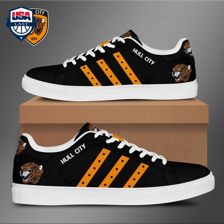 Hull City FC Orange Stripes Style 3 Stan Smith Low Top Shoes - Stand easy bro