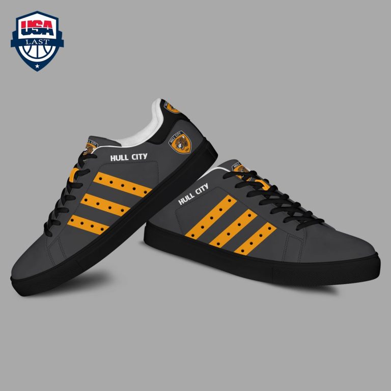 Hull City FC Orange Stripes Style 4 Stan Smith Low Top Shoes - Awesome Pic guys