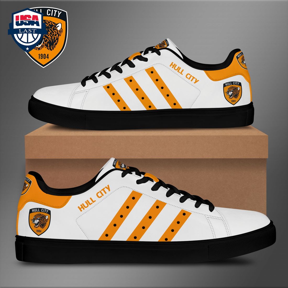 Hull City FC Orange Stripes Style 5 Stan Smith Low Top Shoes – Saleoff