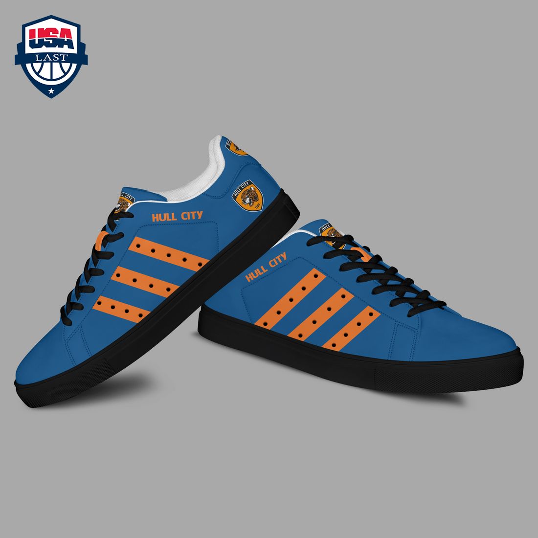 Hull City FC Orange Stripes Style 6 Stan Smith Low Top Shoes - Out of the world