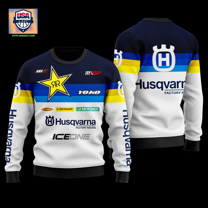 Husqvarna Factory Racing White Ugly Sweater – Usalast