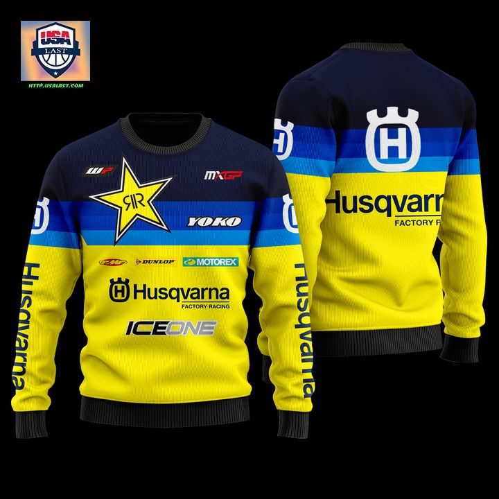 Husqvarna Factory Racing Yellow Ugly Sweater – Usalast