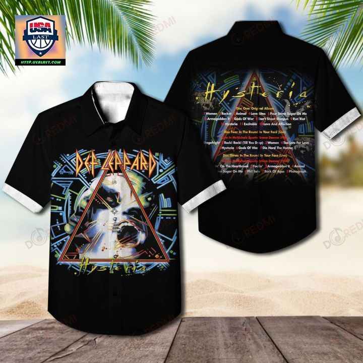 Hysteria Def Leppard Album Hawaiian Shirt – Usalast