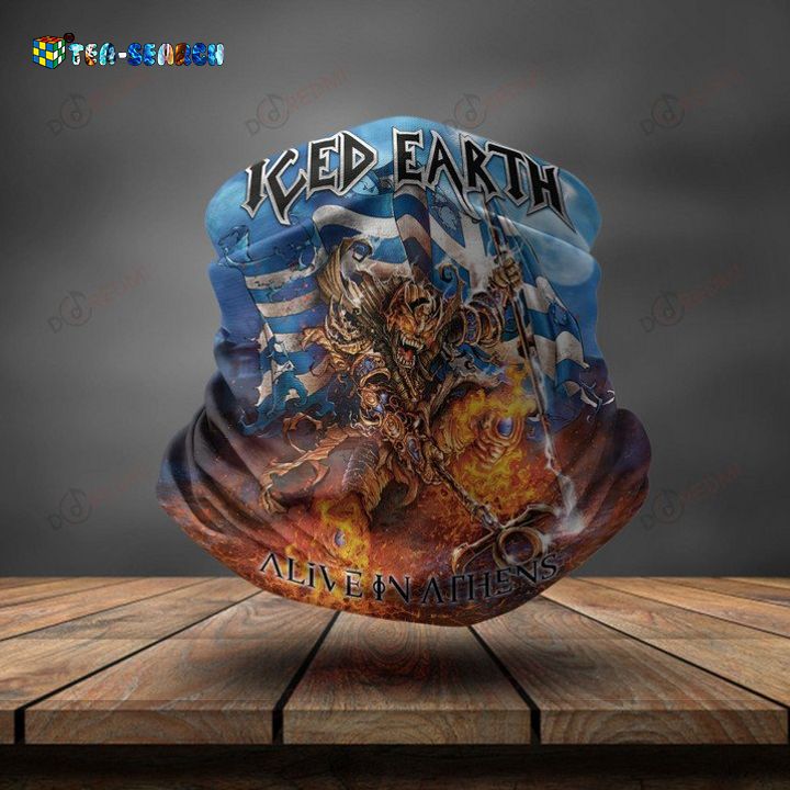 Iced Earth Alive in Athens 3D Bandana Neck Gaiter – Usalast
