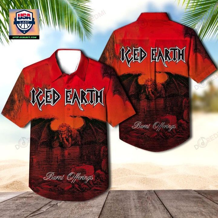 Iced Earth Burnt Offerings Album Hawaiian Shirt – Usalast