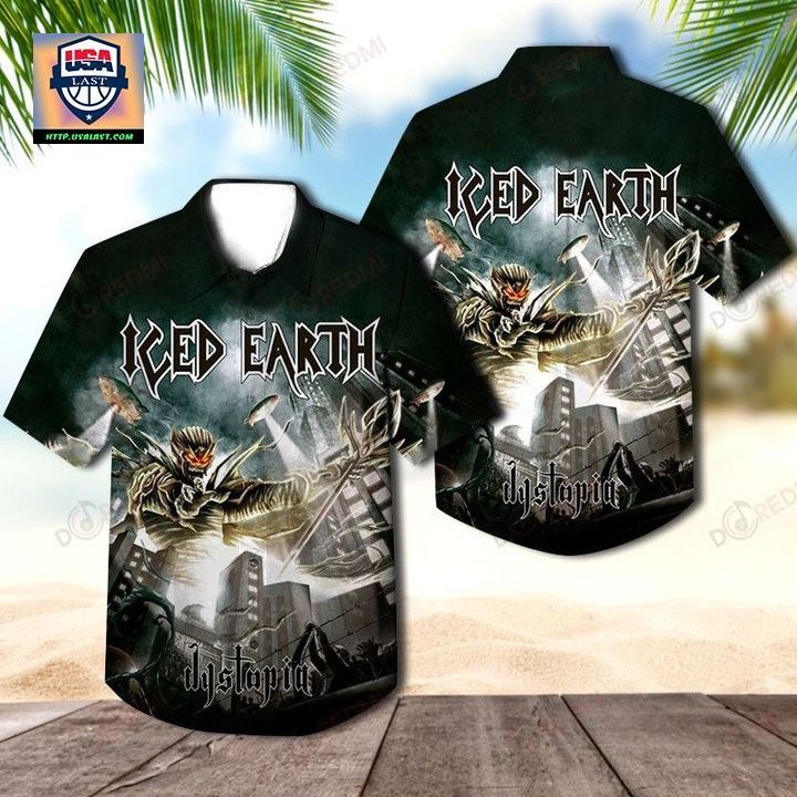 Iced Earth Dystopia Album Hawaiian Shirt – Usalast