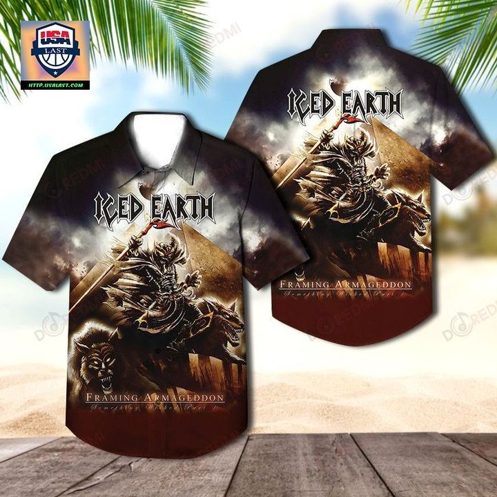 Iced Earth Framing Armageddon: Something Wicked Part 1 Album Hawaiian Shirt – Usalast